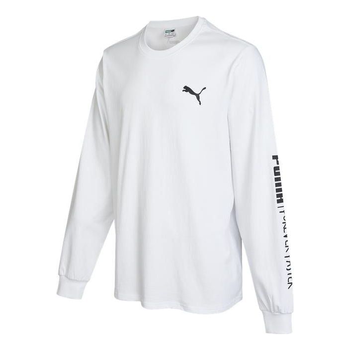 PUMA Handwriting Long Sleeve T-Shirt 'White' 539531-02