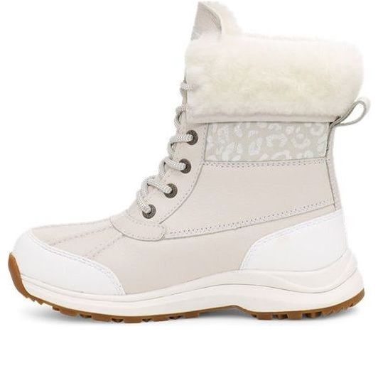 (WMNS) UGG Adirondack III Snow Leopard Snow Boots White 1112311-WHT