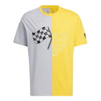 adidas Neo VBE 4 T-Shirts 'Yellow Grey' HN4746