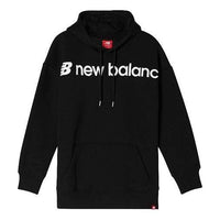 (WMNS) New Balance Classic Core Hoodie Asia Sizing 'Black White' AWT93595-BK