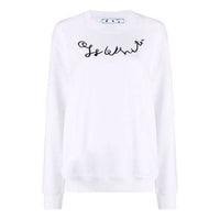(WMNS) Off-White SS21 Logo Printing Swea White OWBA055S21JER0040110