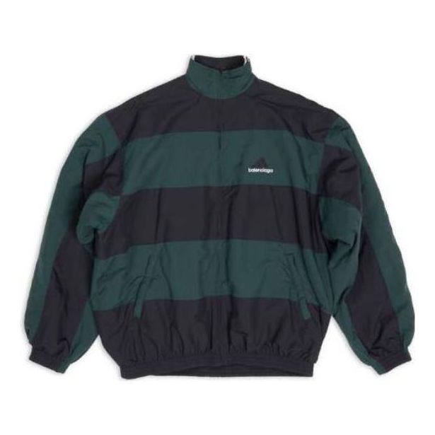 Balenciaga x Adidas Reversible Tracksuit Jacket 'Black Green' 725294TNO793230