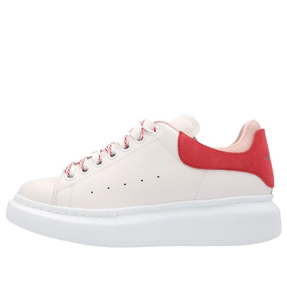 (WMNS) Alexander McQueen Oversized Low-Top Sneakers 'Beige Red' 697103WIBNH9889