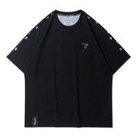 Li-Ning Badminton Series Quick Dry Sweat Absorbing Casual Sports Round Neck Short Sleeve Black AHSR061-3