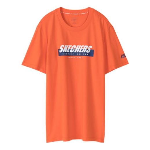 Men's Skechers Printing Short Sleeve t Red C219M025-00H9
