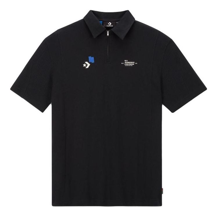 Converse x Ader Error Shapes Polo Shirt Asia Sizing 'Black' 10025821-A01