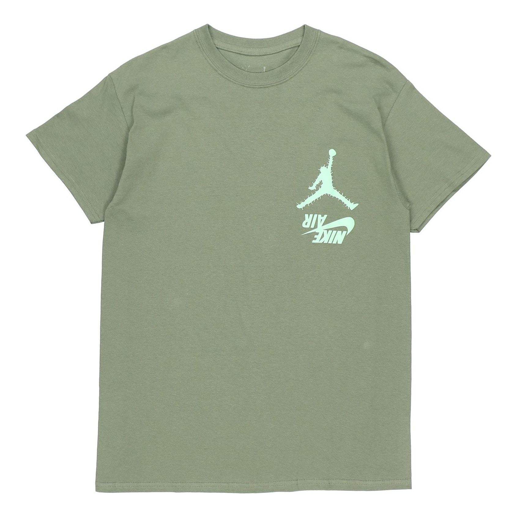 Travis Scott Cactus Jack x Jordan Crossover Pattern Short Sleeve 'Green' TC-305