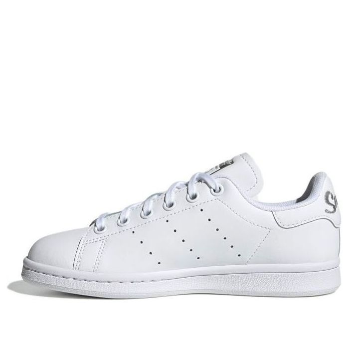 (GS) adidas originals Stan Smith J 'White Silver' EF4913