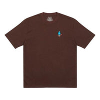 PALACE Handbag Tote Bag Embroidered Round Neck Short Sleeve T-Shirt Brown P20TS021