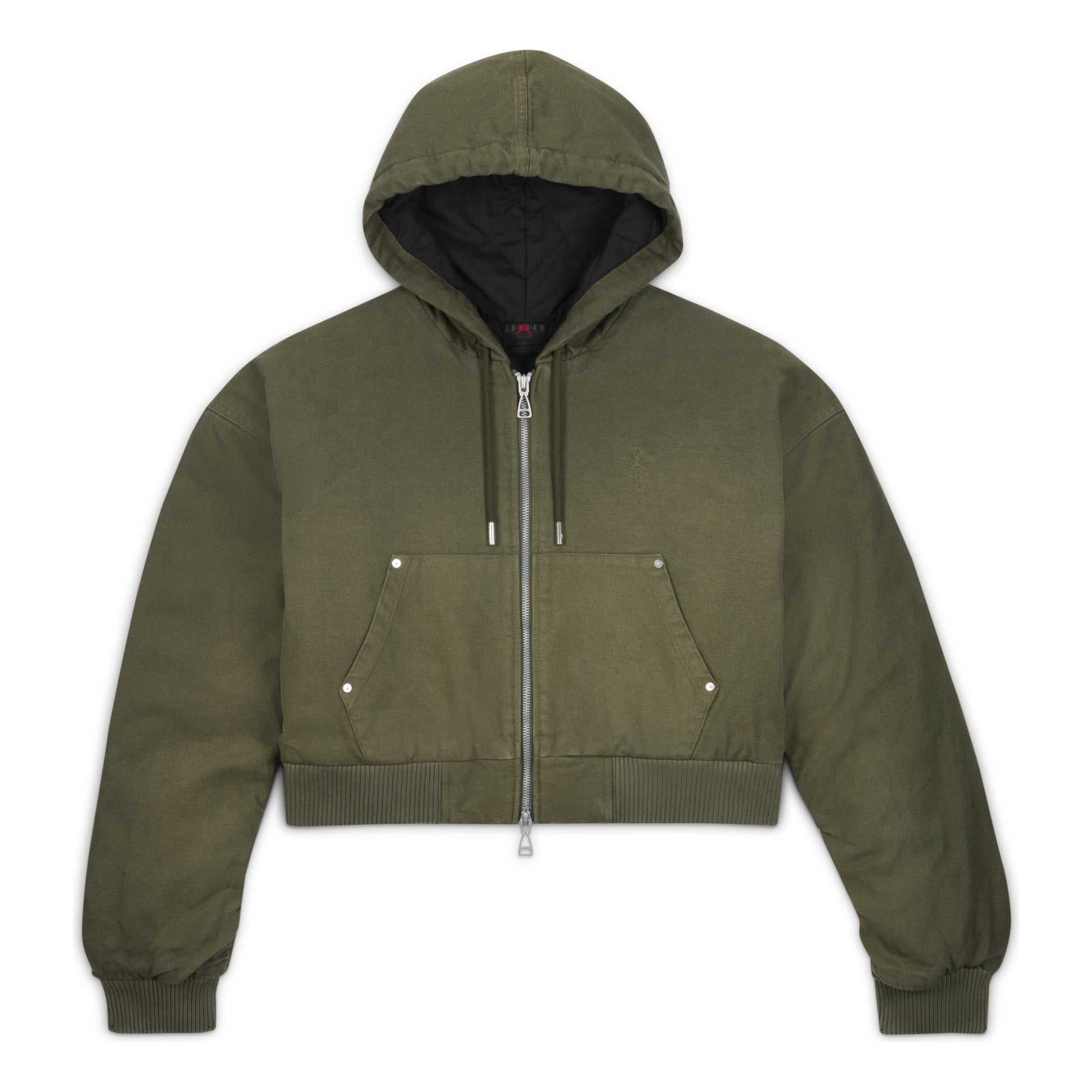 (WMNS) Air Jordan x Travis Scott Canvas Hooded Jacket Asia Sizing 'Cargo Khaki' FD9114-325