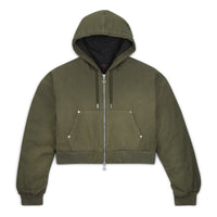 (WMNS) Air Jordan x Travis Scott Canvas Hooded Jacket Asia Sizing 'Cargo Khaki' FD9114-325