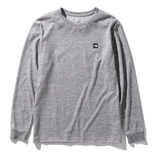 THE NORTH FACE L/S Small Box Logo Tee Long Sleeves Japanese version Gray NT32041-Z