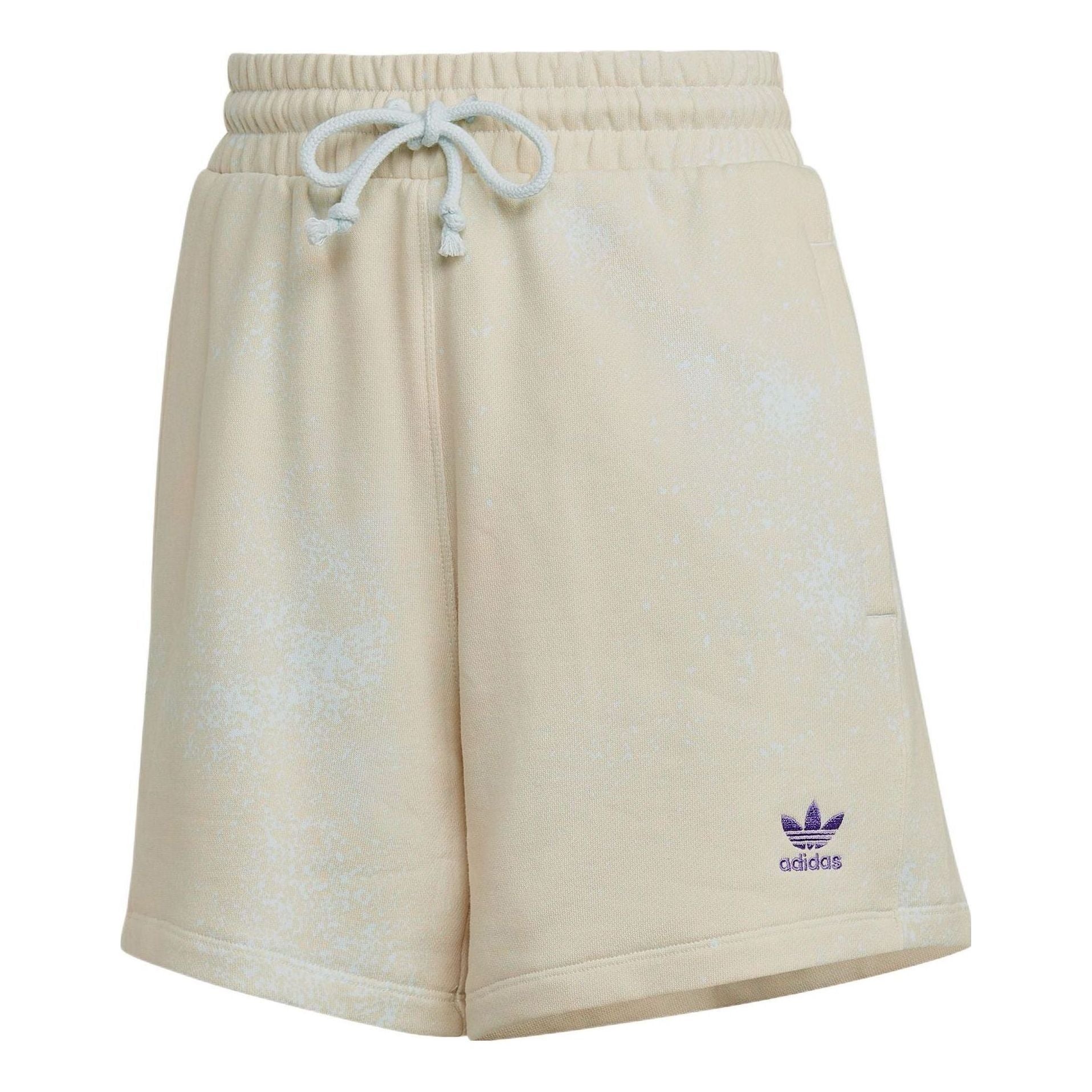 (WMNS) adidas Allover Print Loose Shorts Asia Sizing 'Beige Purple' HL6610