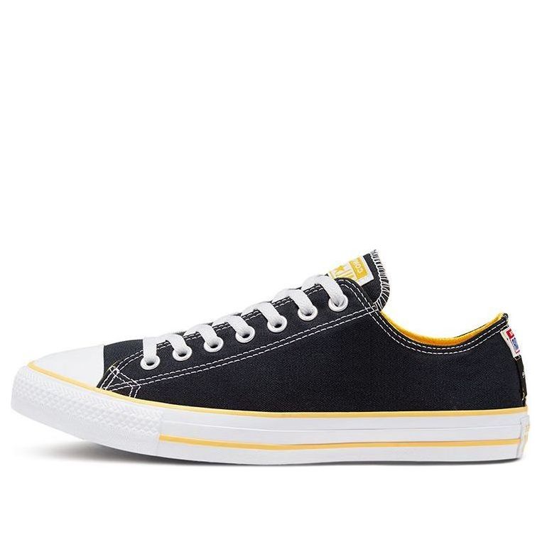 Converse Chuck Taylor All Star OX Canvas Shoes Black/Yellow 167175C