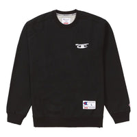 Supreme FW18 x Champion 3D Metallic Crewneck Black SUP-FW18-719