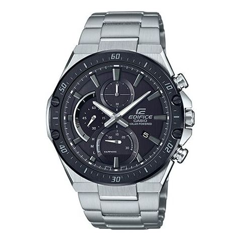 CASIO Waterproof EDIFICE Sapphire Crystal Solar Powered Mens Silver Analog EFS-S560YDB-1APR