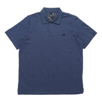 adidas Fi Polo Aop Sports Running Short Sleeve Polo Shirt Navy Blue GP0996