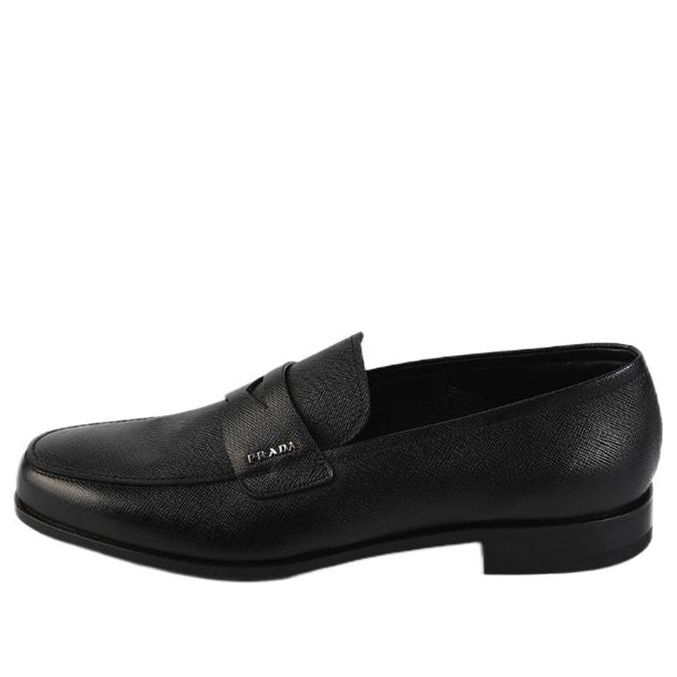 (WMNS) PRADA Saffiano Penny Loafers 'Black' 2DB178_053_F0002