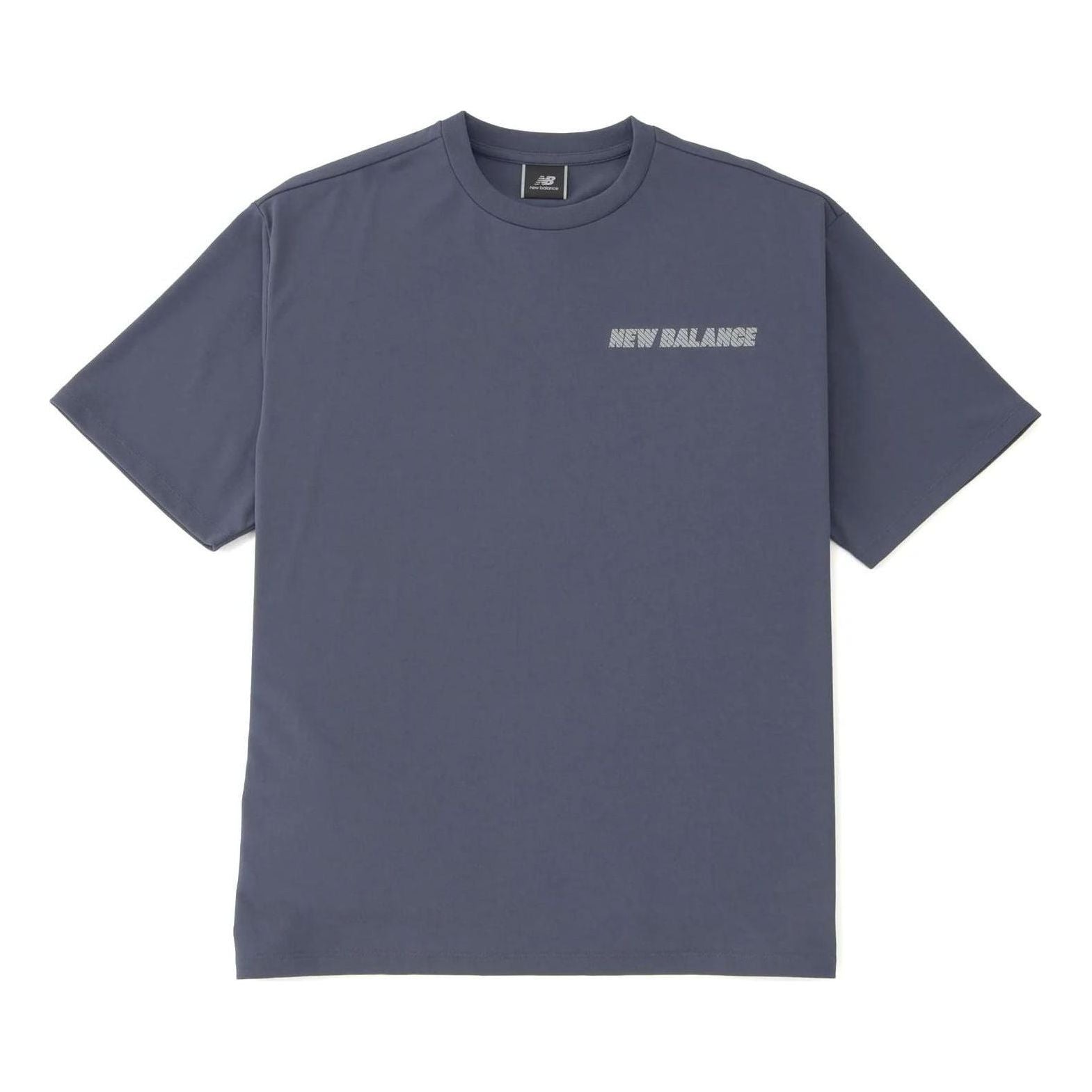 New Balance MET24 Reflection NB Logo T-Shirt Asia Sizing 'Graphite' AMT45005-GT