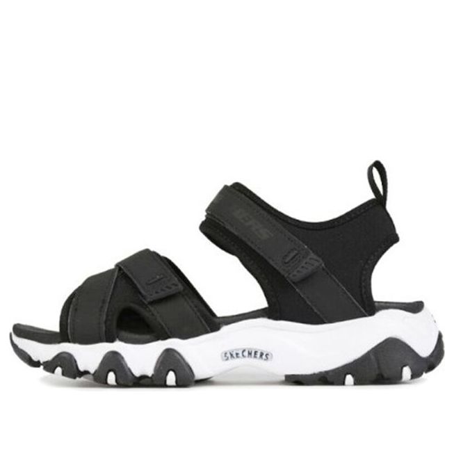 (WMNS) Skechers D'Lites 2.0 Sandal Black 66666188-BLK