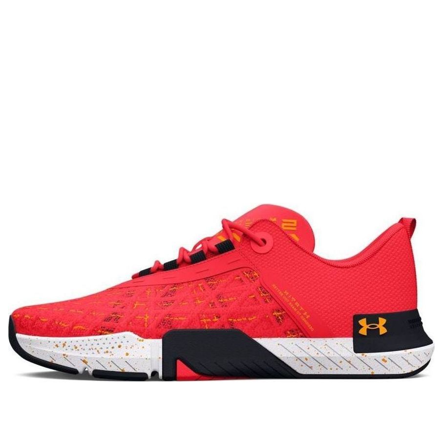 (WMNS) Under Armour TriBase Reign 5 Sneakers 'Red Black' 3026022-601