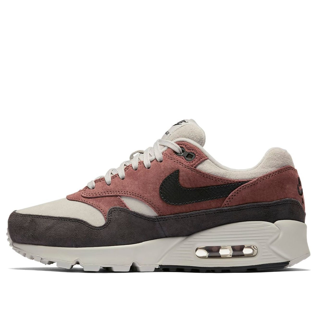 (WMNS) Nike Air Max 90/1 'Red Sepia Oil Grey' AQ1273-200