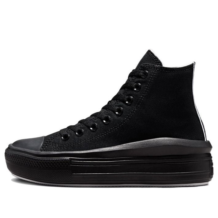 (WMNS) Converse Chuck Taylor All Star Move High 'Black' 572070C