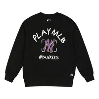 MLB Play Series Long Sleeves Loose Graffiti Unisex Black 31MT07011-50L