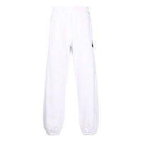 Men's Off-White FW21 Arrow Printing Solid Color Sports Pants/Trousers/Joggers Loose Fit White OMCH029F21FLE0040110