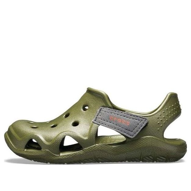 (GS) Crocs Swiftwater Wave Shoes 'Olive Green' 204021-309