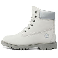 (WMNS) Timberland Heritage 6 Inch Boots 'White Nubuck and Silver' A5MA8143