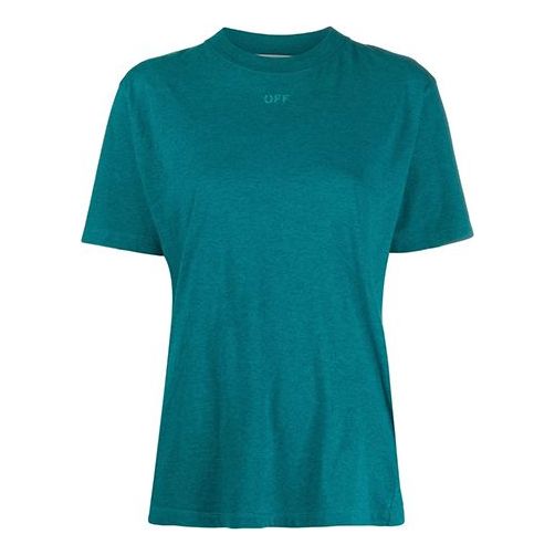 (WMNS) Off-White Back Arrow Short Sleeve Blue T-Shirt OWAA049E20JER0134545