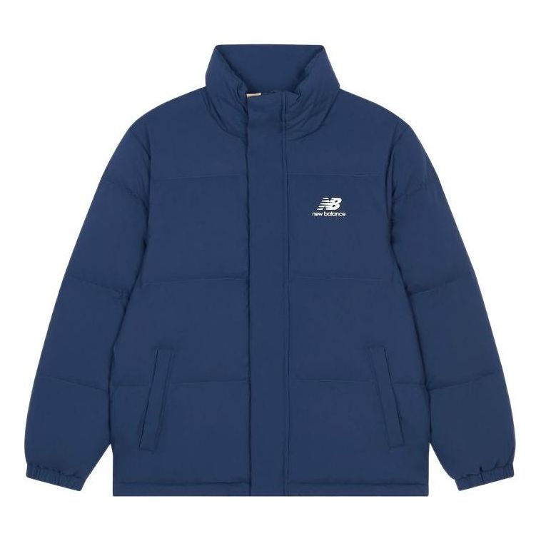 New Balance Essential Logo Puffer Jacket Asia Sizing 'Navy' AMJ23345-NNY