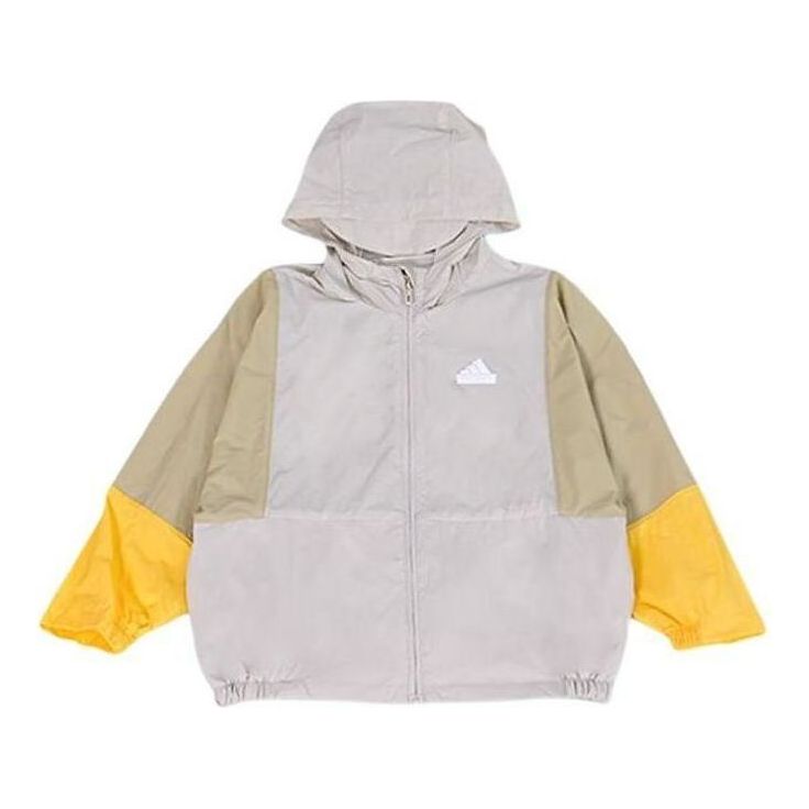 (PS) adidas Sport Jacket Asia Sizing 'Grey Yellow' IT4042