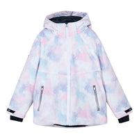 (GS) Skechers SKX Hooded Down Jacket 'Purple Blue White' P423G019-03HS
