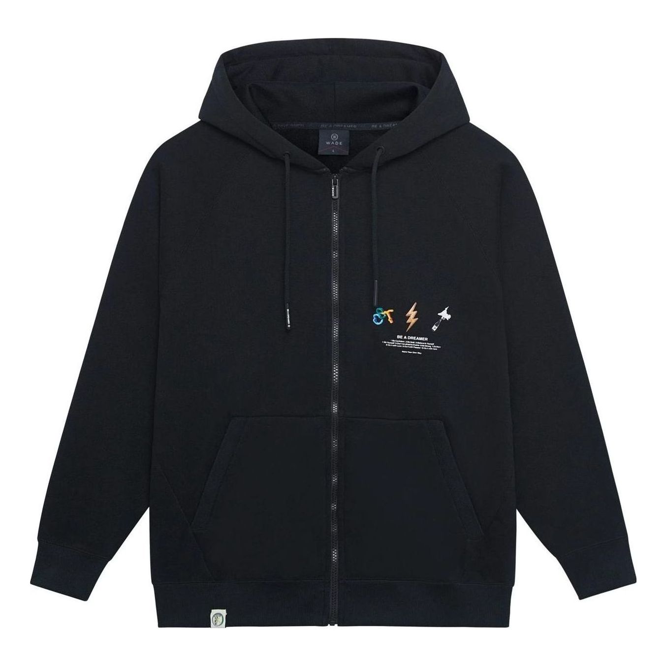 Li-Ning Lifestyle Fashion Letters Printed Jacket 'Black White' AWDSI35-1