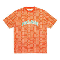 PALACE Bell Man Allover Alphabet Printing Short Sleeve Unisex Red P19ES018