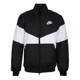 Nike Sportswear Synthetic Fill Contrasting Colors Fleece Jacket Black AJ1021-010