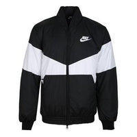 Nike Sportswear Synthetic Fill Contrasting Colors Fleece Jacket Black AJ1021-010