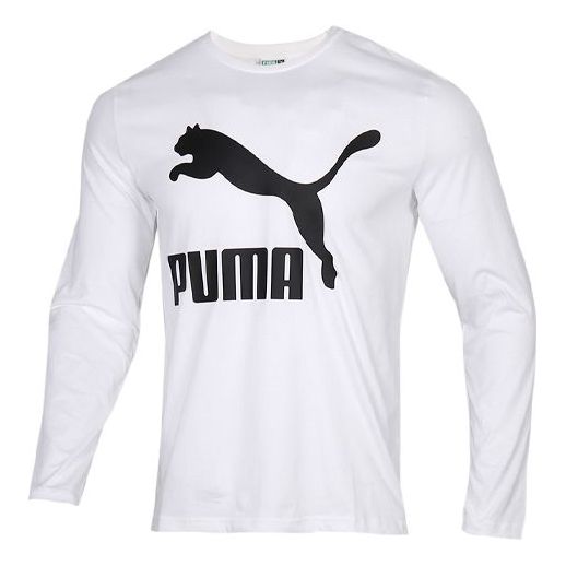 PUMA Sports Pullover Long Sleeve TEE White 530686-02
