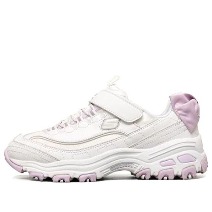 (PS) Skechers Girls Low-Running Shoes KIDS White/Purple 302505L-WLV