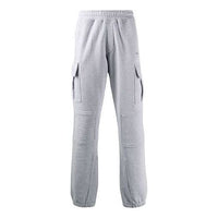 Men's Off-White FW21 Cargo Pocket Sports Pants/Trousers/Joggers Gray OMCH017S20D250180710