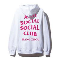 ANTI SOCIAL SOCIAL CLUB Chong Qin Black Back Alphabet Printing Unisex White ASSW440