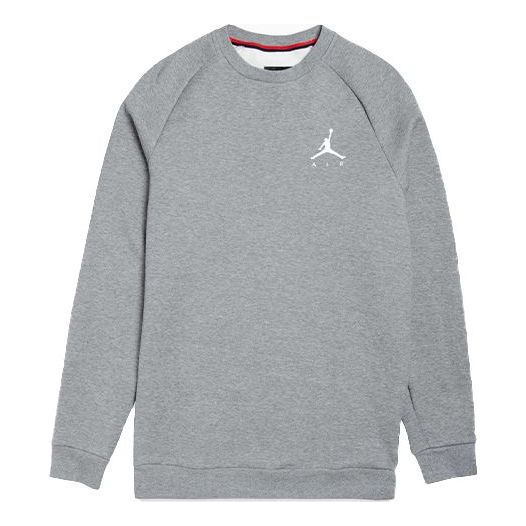 Air Jordan Jumpman Fleece mens actve Casual Sports Round Neck Pullover Gray 940170-091