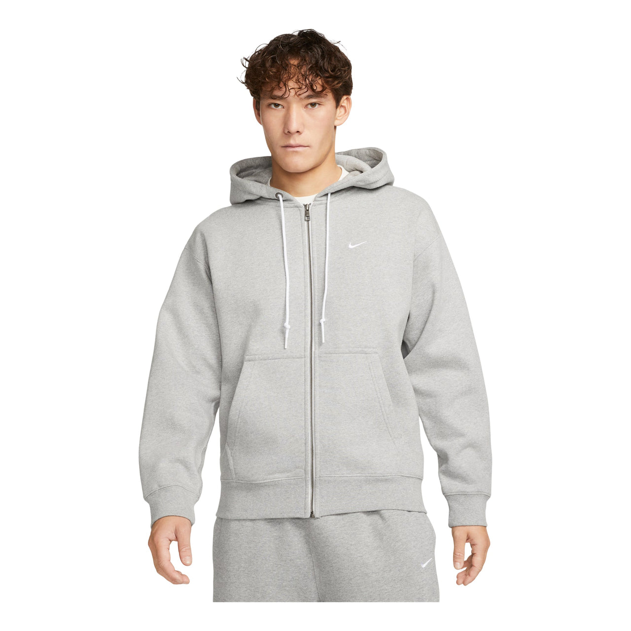 Nike embroidered logo hooded jacket 'Grey' DR0404-063