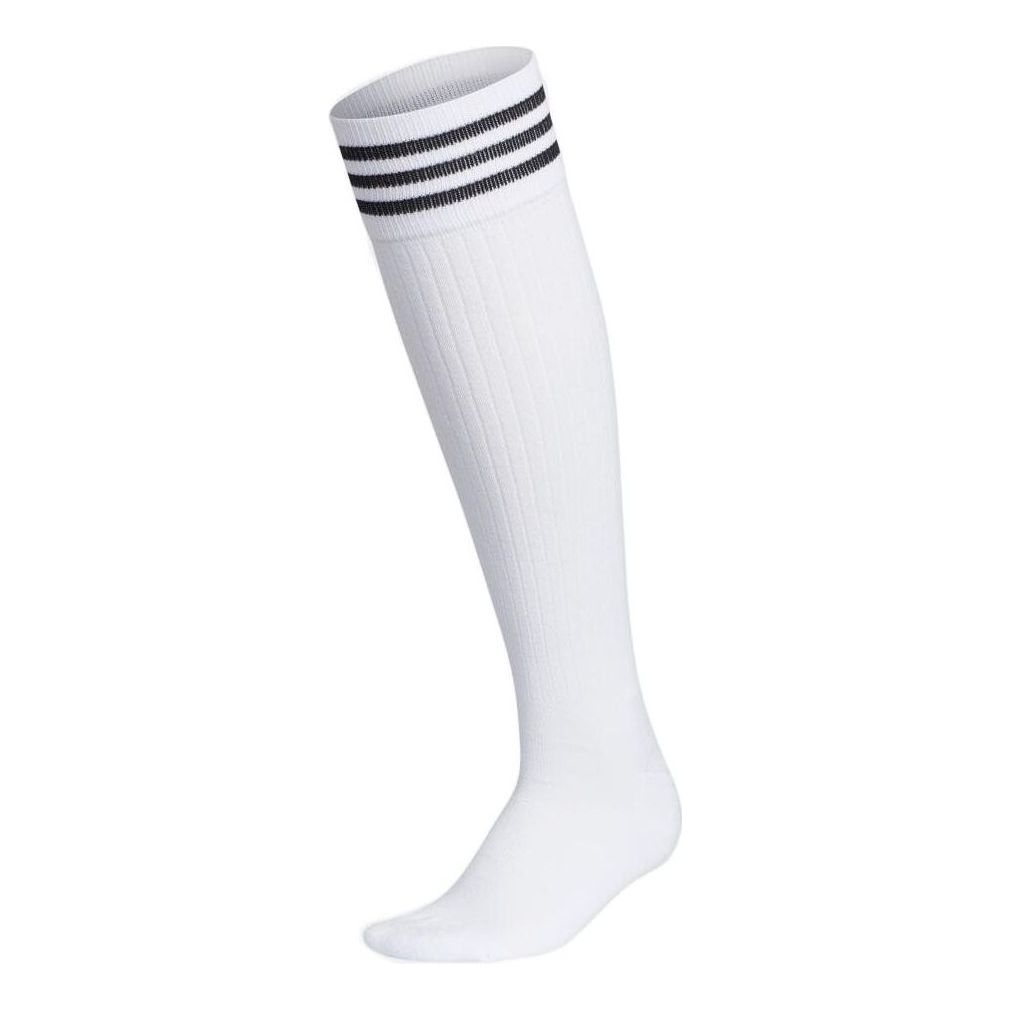(WMNS) adidas Recycled Materials 3-Stripes Knee-High Socks 'White' HA5946
