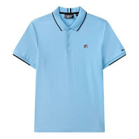 FILA Logo Embroidered Casual Short Sleeve Polo Shirt Blue F11M128116F-LB