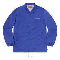 Supreme FW19 Week 6 1-800 Coaches Jacket Back Logo Coach Unisex Royal blue SUP-FW19-617