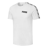PUMA Printing Loose Short Sleeve White 587001-06