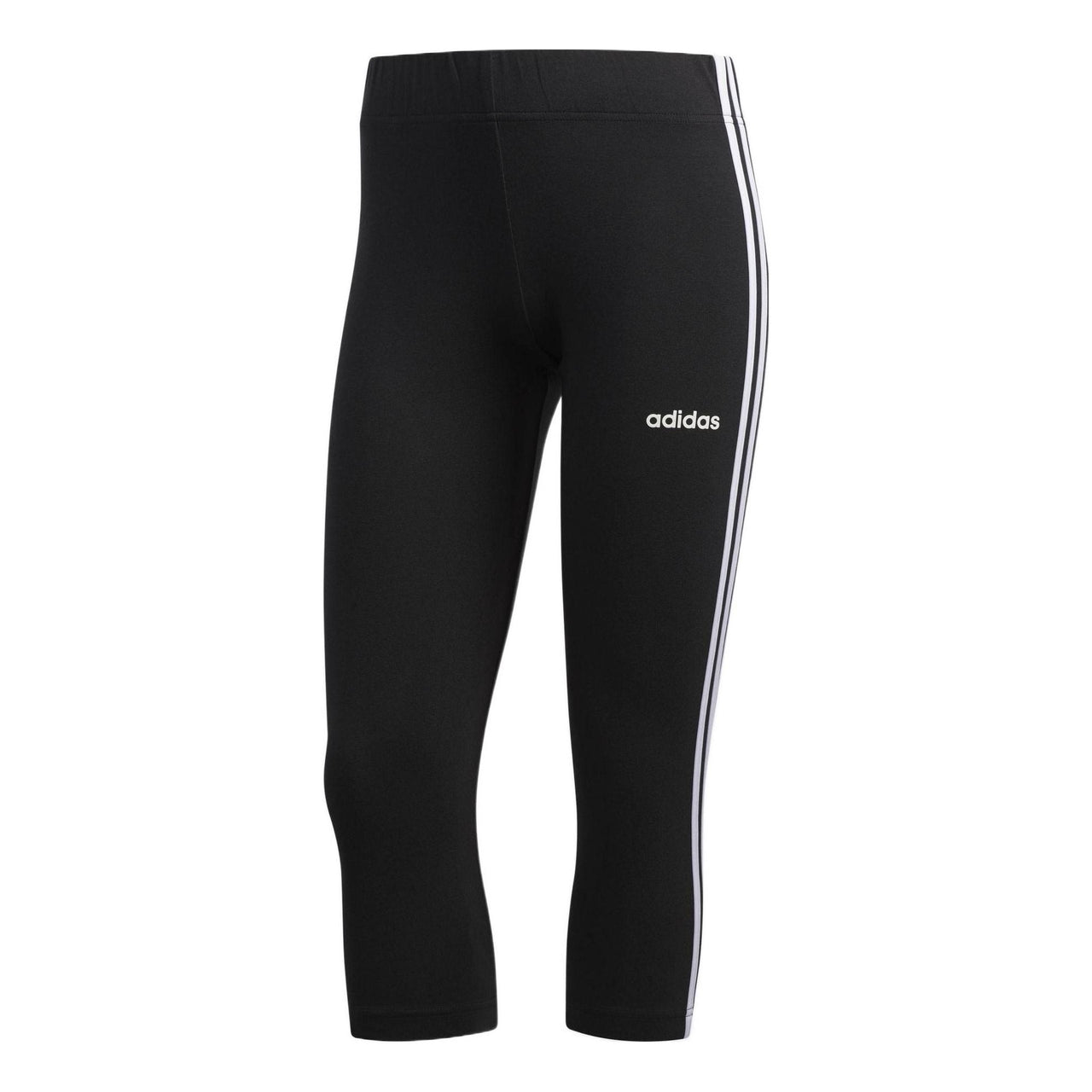 (WMNS) adidas 3-Stripes 3/4 Tights Asia Sizing 'Black White' DZ8467